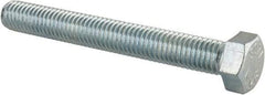 Value Collection - 1/2-13 UNC, 4" Length Under Head Hex Head Cap Screw - Fully Threaded, Grade 2 Steel, Zinc-Plated Finish, 3/4" Hex - Makers Industrial Supply