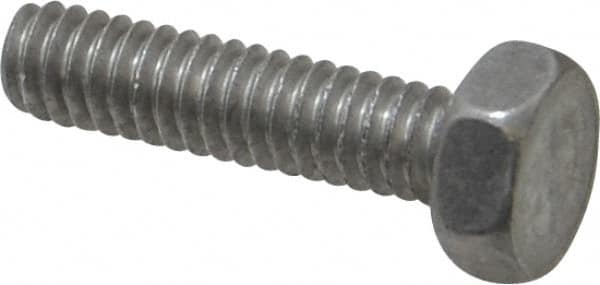 Value Collection - 1/4-20 UNC, 1" Length Under Head Hex Head Cap Screw - Grade 2024T4 Aluminum, 7/16" Hex - Makers Industrial Supply