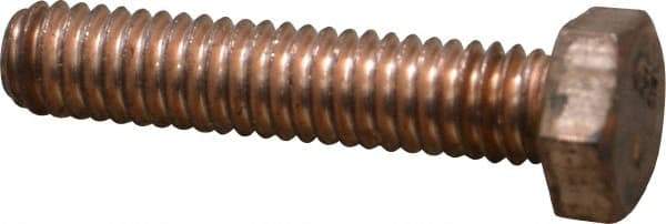 Value Collection - 5/16-18 UNC, 1-1/2" Length Under Head Hex Head Cap Screw - Silicon Bronze, 1/2" Hex - Makers Industrial Supply