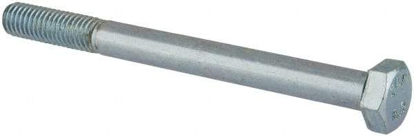 Value Collection - M8x1.25mm Metric Coarse, 90mm Length Under Head Hex Head Cap Screw - Partially Threaded, Grade 8.8 Steel, Zinc-Plated Finish, 13mm Hex - Makers Industrial Supply