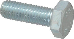 Value Collection - M10x1.50mm Metric Coarse, 30mm Length Under Head Hex Head Cap Screw - Fully Threaded, Grade 8.8 Steel, Zinc-Plated Finish, 17mm Hex - Makers Industrial Supply