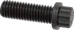 Value Collection - 1/2-13 UNC, 1-1/2" Length Under Head, 12 Point Drive Flange Bolt - 1-1/2" Thread Length, 170M PSI Alloy Steel, Smooth Flange, Uncoated - Makers Industrial Supply