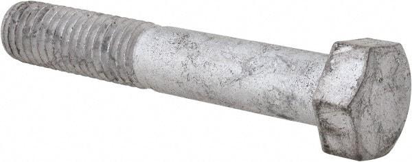 Value Collection - 1/2-13 Thread, 3" Length Under Head, Steel Hex Head Bolt - Hot Dipped Galvanized Coated, UNC Thread, ASTM A307, Grade 2 - Makers Industrial Supply