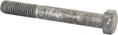 Value Collection - 1/2-13 Thread, 4" Length Under Head, Steel Hex Head Bolt - Hot Dipped Galvanized Coated, 3/4" Hex, UNC Thread, ANSI/ASME B18.2.2 & ASME B18.2.1, Grade 2 - Makers Industrial Supply