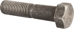 Hex Head Cap Screw: 1-8 x 4-1/2″, Grade 2 Steel, Uncoated Partially Threaded