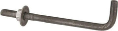 Value Collection - 5/8-11, 10" OAL Bent Anchor Bolt - Grade 2 Steel - Makers Industrial Supply