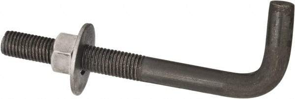 Value Collection - 3/4-10, 8" OAL Bent Anchor Bolt - Grade 2 Steel - Makers Industrial Supply