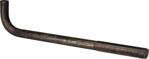 Value Collection - 3/4-10, 12" OAL Bent Anchor Bolt - Grade 2 Steel - Makers Industrial Supply