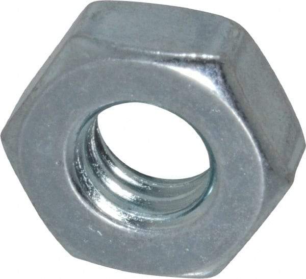 Value Collection - 5/16-18 UNC Steel Right Hand Machine Screw Hex Nut - 9/16" Across Flats, 7/32" High, Zinc Clear Finish - Makers Industrial Supply