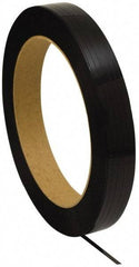 Made in USA - 7,200' Long x 1/2" Wide, Coil Case Plastic Strapping - 500 Lb Capacity, 0.02" Thick - Makers Industrial Supply