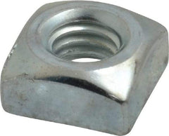 Value Collection - 5/16-18 Steel Square Nut - Zinc Plated, 9/16" Square Width x 17/64" Overall Height - Makers Industrial Supply