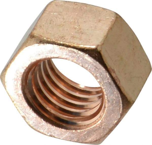 Value Collection - 5/8-11 UNC Silicon Bronze Right Hand Hex Nut - 15/16" Across Flats, 35/64" High, Uncoated - Makers Industrial Supply