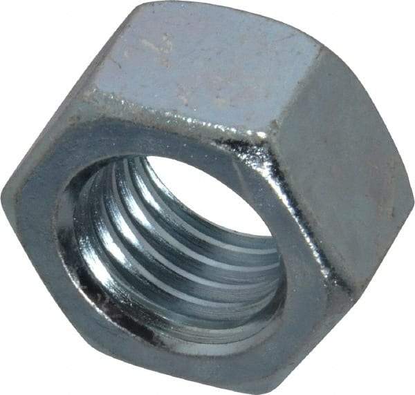 Value Collection - 7/8-9 UNC Steel Right Hand Hex Nut - 1-5/16" Across Flats, 3/4" High, Zinc-Plated Finish - Makers Industrial Supply