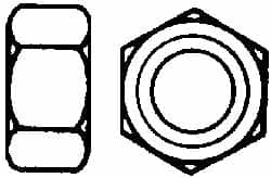 Value Collection - 1-7/8 - 5 UN Steel Right Hand Hex Nut - 2-13/16" Across Flats, 1-39/64" High, Uncoated - Makers Industrial Supply