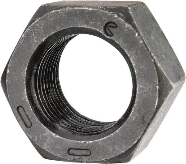 Value Collection - 3/4-16 UNF Steel Right Hand Hex Nut - 1-1/8" Across Flats, 41/64" High, Black Oxide Finish - Makers Industrial Supply