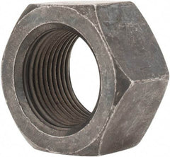 Value Collection - 1-14 UNS Steel Right Hand Hex Nut - 1-1/2" Across Flats, 55/64" High, Black Oxide Finish - Makers Industrial Supply