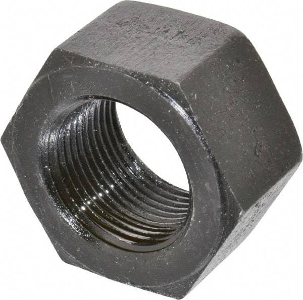 Value Collection - 1-1/4 - 12 UNF Steel Right Hand Hex Nut - 1-7/8" Across Flats, 1-1/16" High, Uncoated - Makers Industrial Supply