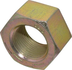 Value Collection - 1-1/4 - 12 UNF Steel Right Hand Hex Nut - 1-7/8" Across Flats, 1-1/16" High, Zinc Yellow Dichromate Finish - Makers Industrial Supply