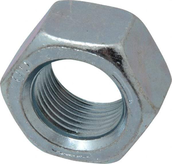 Value Collection - 3/4-16 UNF Steel Right Hand Hex Nut - 1-1/8" Across Flats, 0.6406" High, Zinc-Plated Finish - Makers Industrial Supply