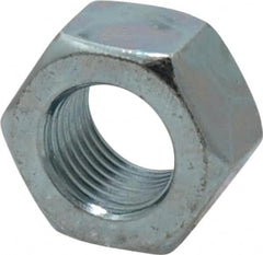 Value Collection - 9/16-18 UN Steel Right Hand Hex Nut - 7/8" Across Flats, 31/64" High, Zinc-Plated Finish - Makers Industrial Supply