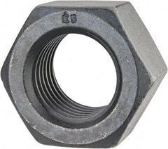 Value Collection - 1-5/8 - 5-1/2 UNC Steel Right Hand Hex Nut - 2-7/16" Across Flats, 1-25/64" High, Uncoated - Makers Industrial Supply