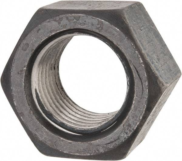 Value Collection - 1-7/8 - 5 UN Steel Right Hand Hex Nut - 2-3/4" Across Flats, 1-3/4" High, Uncoated - Makers Industrial Supply