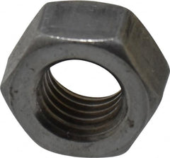 Value Collection - 5/16-24 UNF Steel Right Hand Hex Nut - 1/2" Across Flats, 0.2656" High, Uncoated - Makers Industrial Supply