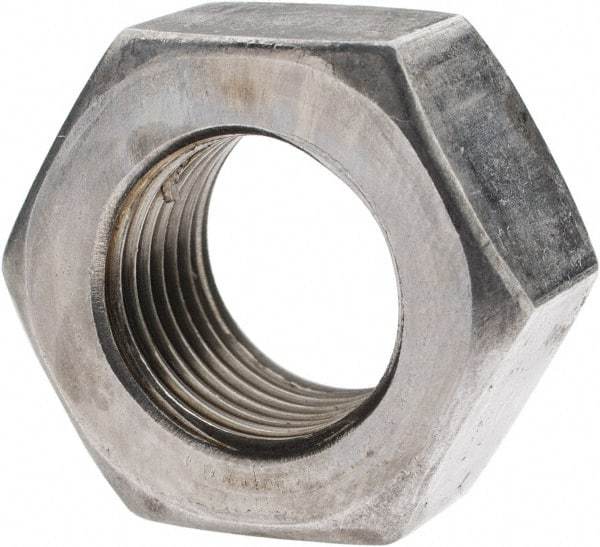 Value Collection - 9/16-18 UN Steel Right Hand Hex Nut - 7/8" Across Flats, 31/64" High, Uncoated - Makers Industrial Supply