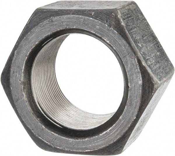 Value Collection - 1-7/8 - 12 UN Steel Right Hand Hex Nut - 2-3/4" Across Flats, 1-3/4" High, Uncoated - Makers Industrial Supply