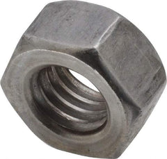 Value Collection - 7/16-14 UNC Steel Left Hand Hex Nut - 11/16" Across Flats, 3/8" High, Uncoated - Makers Industrial Supply