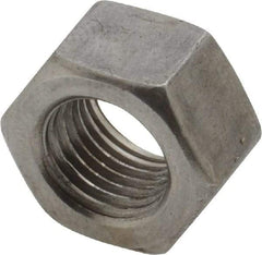 Value Collection - 3/8-24 UNF Steel Left Hand Hex Nut - 9/16" Across Flats, 21/64" High, Uncoated - Makers Industrial Supply