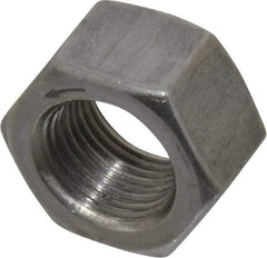 Value Collection - 5/8-18 UNF Steel Left Hand Hex Nut - 15/16" Across Flats, 35/64" High, Uncoated - Makers Industrial Supply