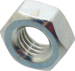 Value Collection - M10x1.50 Metric Coarse Steel Right Hand Hex Nut - 17mm Across Flats, 8mm High, Zinc-Plated Finish - Makers Industrial Supply