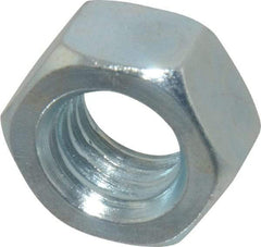 Value Collection - M12x1.75 Metric Coarse Steel Right Hand Hex Nut - 19mm Across Flats, 10mm High, Zinc-Plated Finish - Makers Industrial Supply