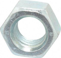 Value Collection - M18x2.50 Steel Right Hand Hex Nut - 27mm Across Flats, 15mm High, Zinc-Plated Finish - Makers Industrial Supply