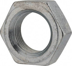 Value Collection - 1-1/8 - 12 UNF Steel Right Hand Hex Jam Nut - 1-11/16" Across Flats, 39/64" High, Zinc Clear Finish - Makers Industrial Supply