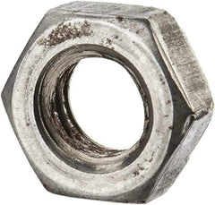 Value Collection - 5/16-18 UNC Steel Left Hand Hex Jam Nut - 1/2" Across Flats, 3/16" High, Uncoated - Makers Industrial Supply