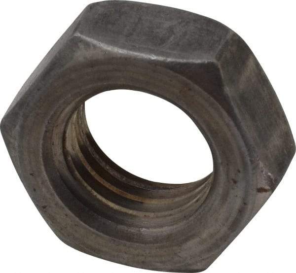 Value Collection - 5/8-11 UNC Steel Left Hand Hex Jam Nut - 15/16" Across Flats, 3/8" High, Uncoated - Makers Industrial Supply