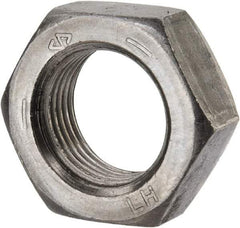 Value Collection - 3/4-16 UNF Steel Left Hand Hex Jam Nut - 1-1/8" Across Flats, 27/64" High, Uncoated - Makers Industrial Supply