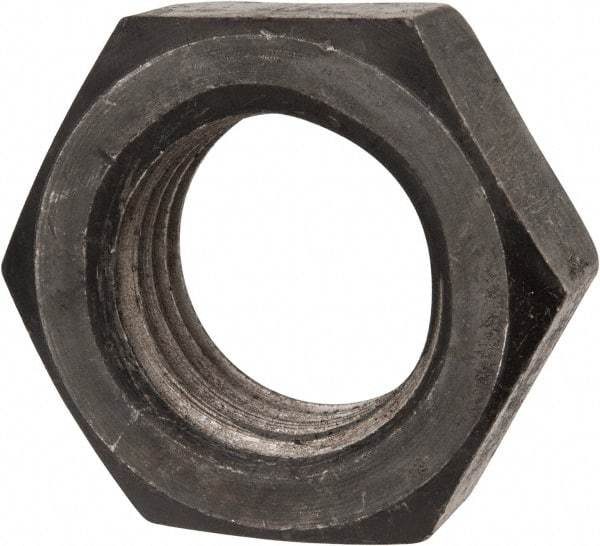 Value Collection - 1-1/2 - 6 UNC Steel Right Hand Hex Jam Nut - 2-1/4" Across Flats, 0.8438" High, Uncoated - Makers Industrial Supply