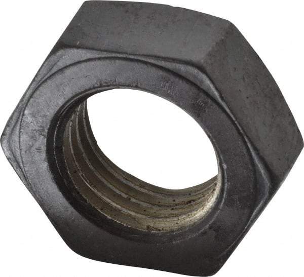 Value Collection - 1-3/4 - 5 UNC Steel Right Hand Hex Jam Nut - 2-5/8" Across Flats, 31/32" High, Uncoated - Makers Industrial Supply