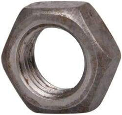 Value Collection - 3/8-24 UNF Steel Right Hand Hex Jam Nut - 9/16" Across Flats, 0.2188" High, Uncoated - Makers Industrial Supply