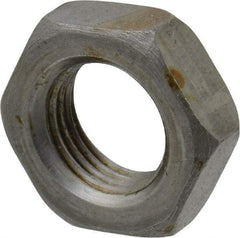 Value Collection - 9/16-18 UN Steel Right Hand Hex Jam Nut - 7/8" Across Flats, 5/16" High, Uncoated - Makers Industrial Supply