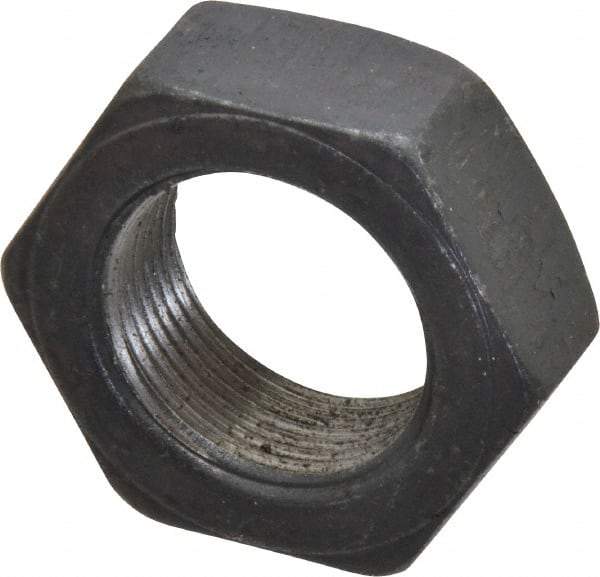 Value Collection - 1-3/8 - 12 UNF Steel Right Hand Hex Jam Nut - 2-1/16" Across Flats, 25/32" High, Uncoated - Makers Industrial Supply