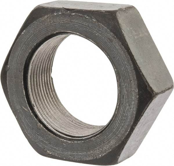 Value Collection - 1-3/4 - 12 UNF Steel Right Hand Hex Jam Nut - 2-5/8" Across Flats, 31/32" High, Uncoated - Makers Industrial Supply