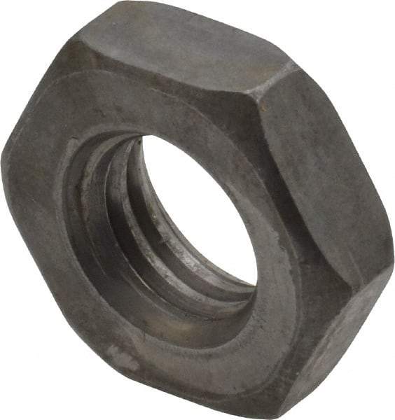 Value Collection - 1/2-13 UNC Steel Right Hand Heavy Hex Jam Nut - 7/8" Across Flats, 19/64" High, Uncoated, 2B Class of Fit - Makers Industrial Supply