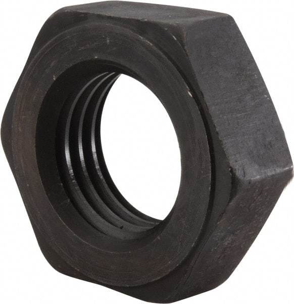 Value Collection - 2 - 4-1/2 UNC Steel Right Hand Heavy Hex Jam Nut - 3-1/8" Across Flats, 1-3/32" High, Uncoated, 2B Class of Fit - Makers Industrial Supply