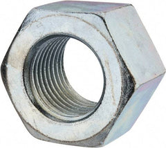 Value Collection - 2-1/2 - 4 UNC Steel Right Hand Heavy Hex Nut - 3-1/2" Across Flats, 2-13/64" High, Zinc Clear Finish - Makers Industrial Supply