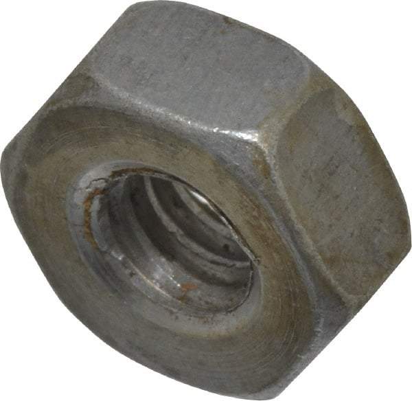 Value Collection - 1/4-20 UNC Steel Right Hand Heavy Hex Nut - 1/2" Across Flats, 15/64" High, Uncoated, 2B Class of Fit - Makers Industrial Supply