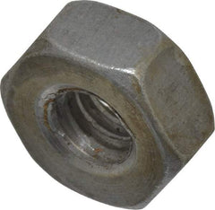 Value Collection - 1/4-20 UNC Steel Right Hand Heavy Hex Nut - 1/2" Across Flats, 15/64" High, Uncoated, 2B Class of Fit - Makers Industrial Supply